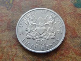 KENYA   50  Cents   1971