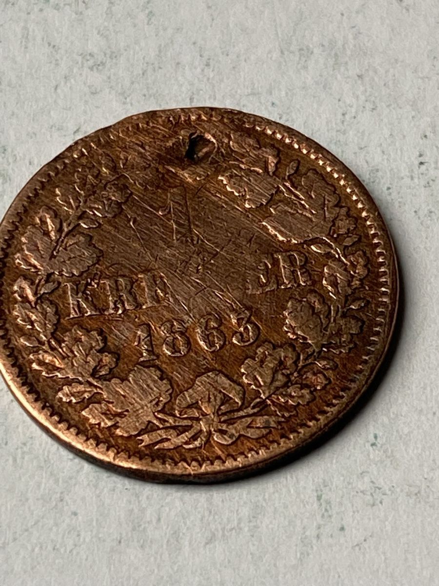 Tutti le monete: Allemagne - 1 Kreuzer - 1863 – Usato da Payerne venduto da Mike1682