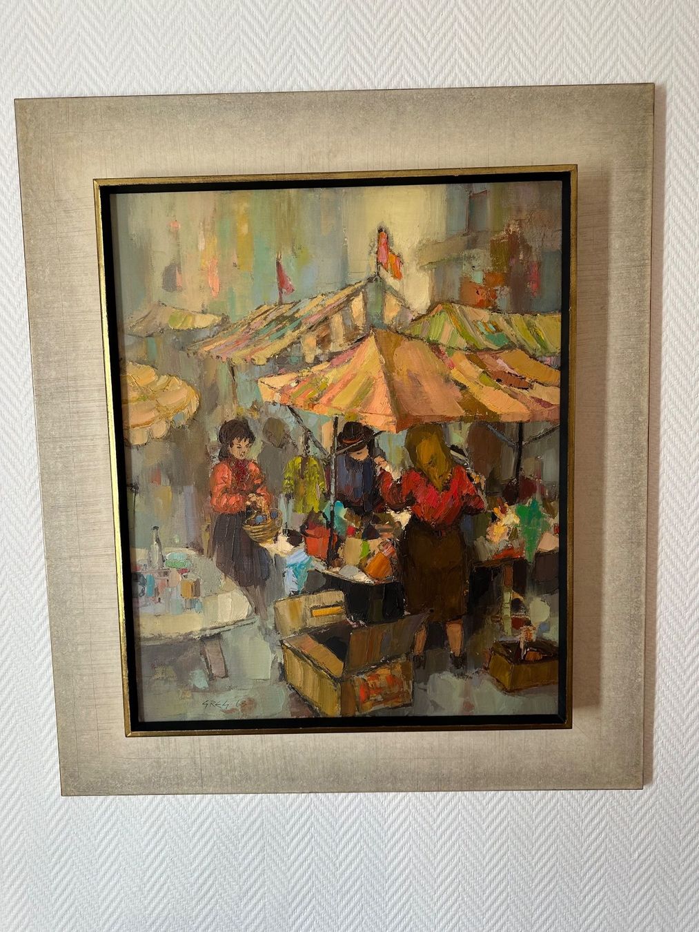 Gemälde: Oel-Gemälde "Der Markt", signiert Greg '63, – Gebraucht aus Amriswil von Bully2013 6