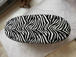 Hocker gepolstert Oval 123 x 53 cm Sitzhöhe 40 cm