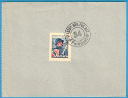 Blatt mit Stabs KP.   GEB. FÜS. BAT 34   Feldpost