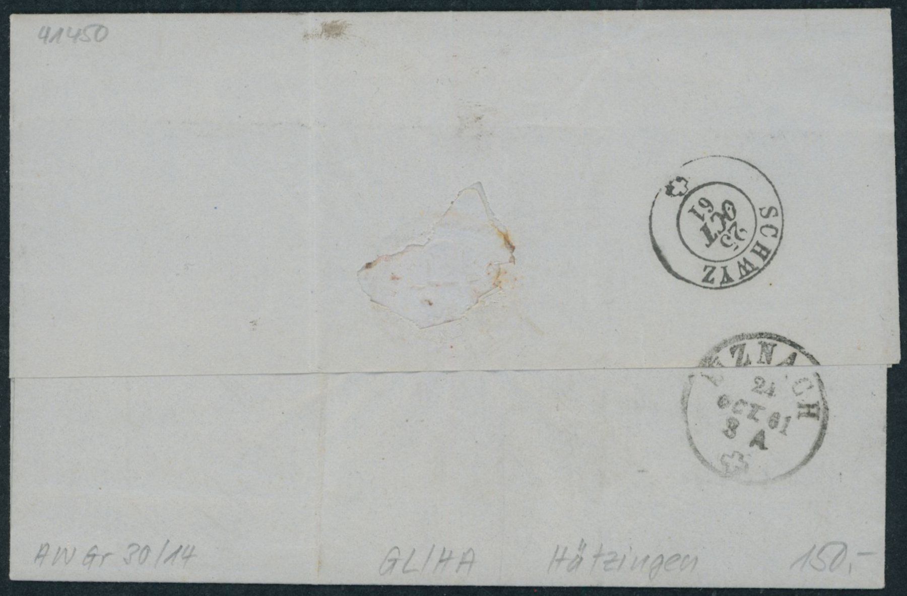 Tous les timbres: GL Hätzingen - Stabstempel - Glarus - Brief – D'occasion à Schindellegi par leecollect 1
