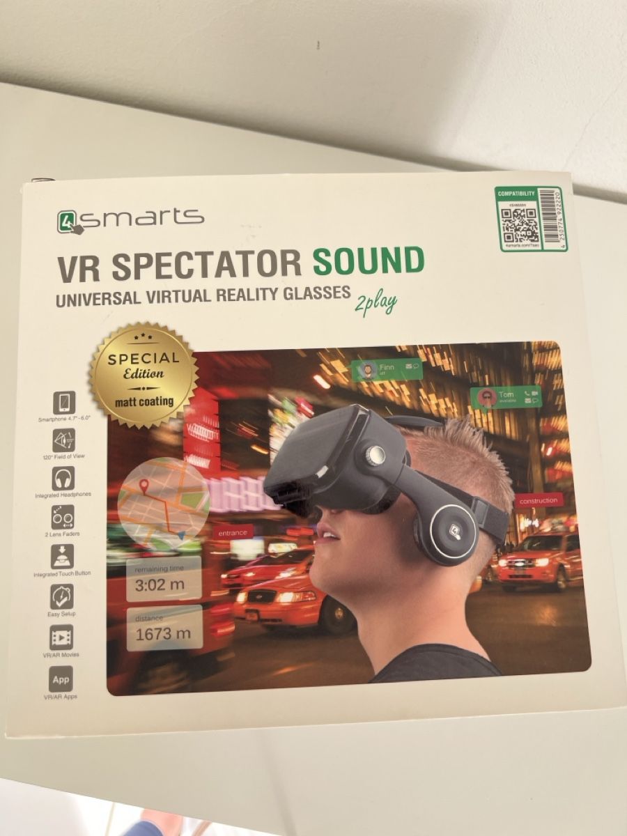 Casco VR: 4smarts VR Spectator Sound Universal Virtual Reality Brille – Nuovo e nell'imballaggio originale da Oberuzwil venduto da DanaB01