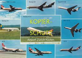 Airport Zürich-Kloten (mit 9 Flugzeugen) /bc