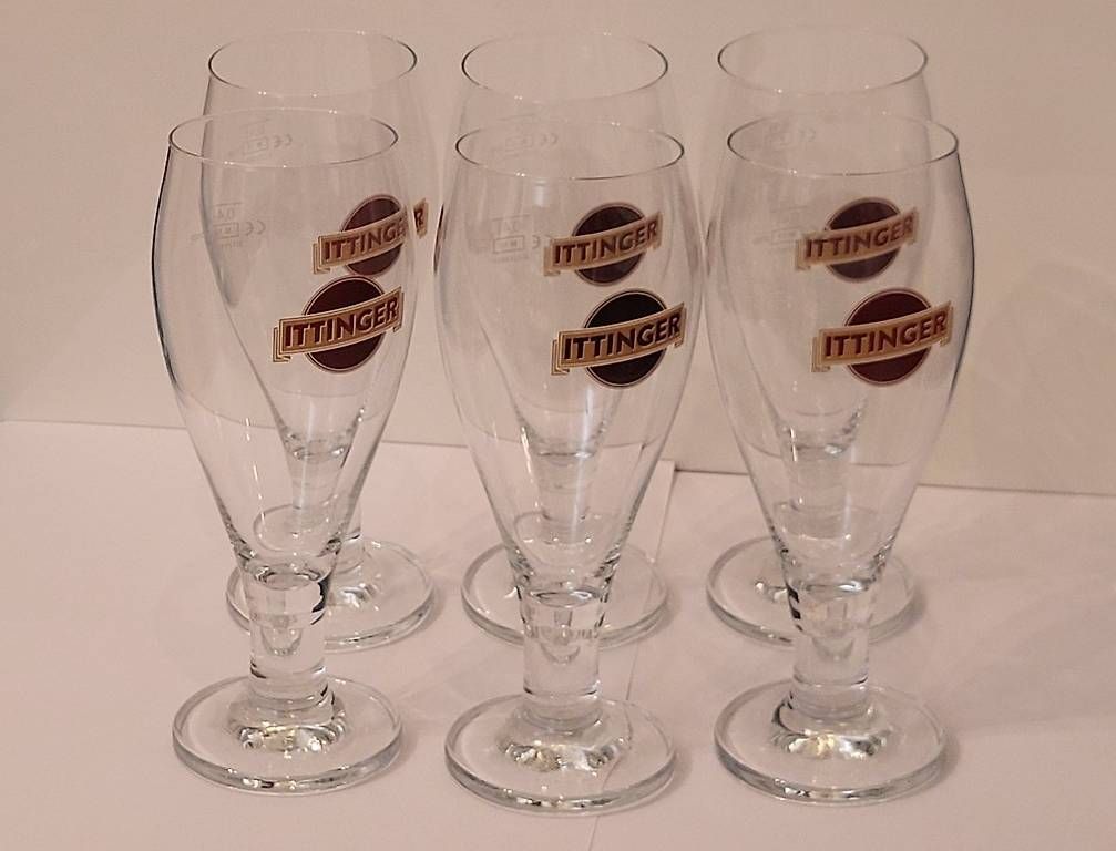 Bicchieri: 6x Geeichte Ittinger Bier-Gläser – Usato da Frauenfeld venduto da J2456S 1