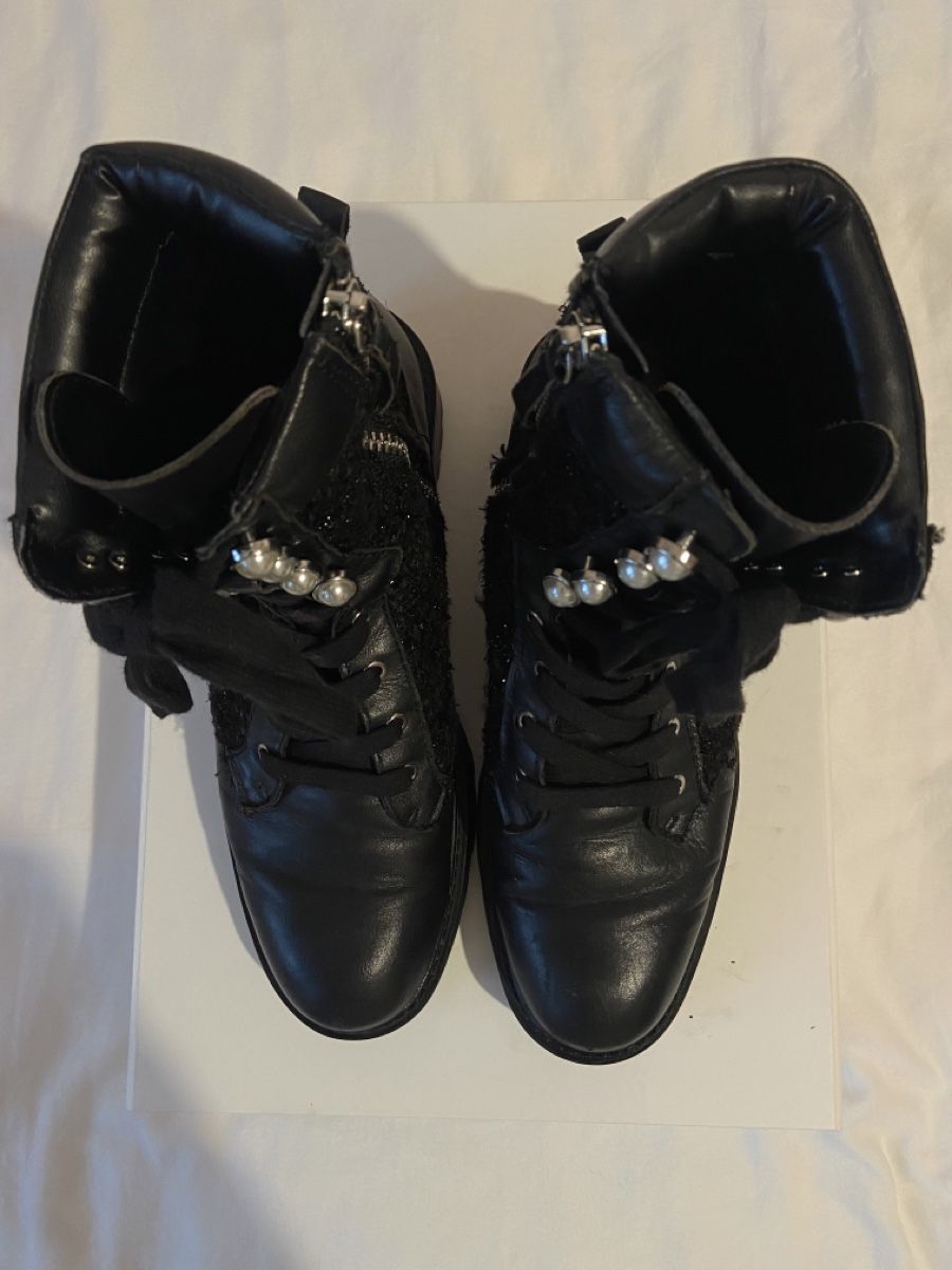 Zara Scarpe da donna: Bottines noires perlées Zara – Usato da Chêne-Bougeries venduto da sor_9rzp 1