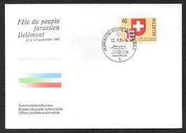 Sonderbrief A. 1381 Fête du peuple Jurassien Delémont 1981