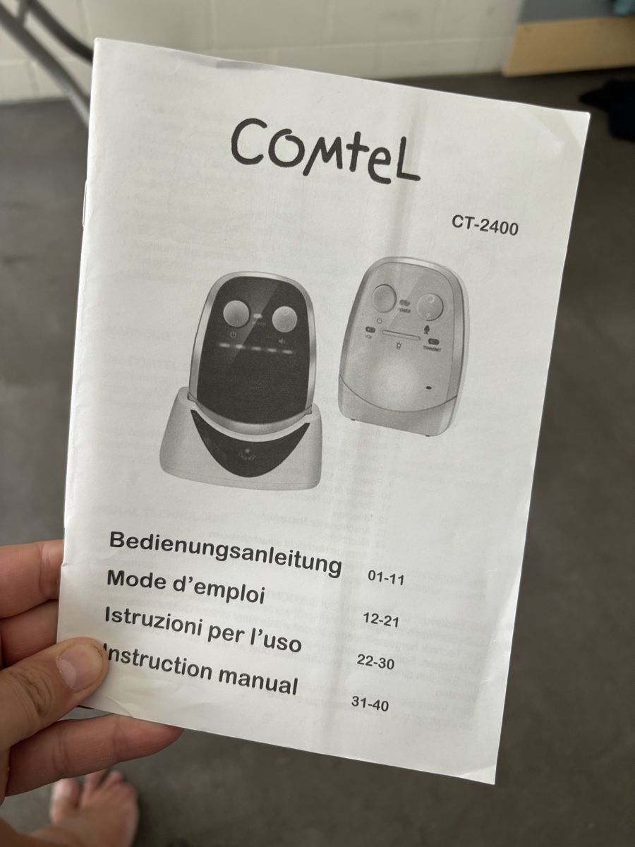 Comtel Babyphone:  Babyphone Comtel CT-2400 – Usato da Frauenfeld venduto da azu_2ntk 3