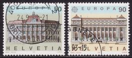 Satz SBK-Nr. 797-798 (Postgebäude Europa 1990) gestempelt