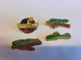 4 pin's société suisse des glaciers