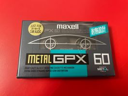 MAXELL GPX-60 Type IV Metal Audio Kassette Originalzustand