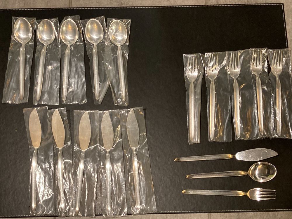 Suite De 10 Couverts à Poisson Argentés - Style Louis XVI - Angleterre XIXe