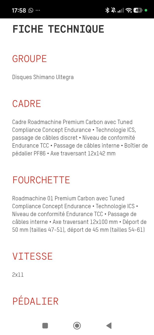BMC Biciclette: BMC RoadMachine Three Ultegra Disc Endurance 2 – Nuovo (secondo la descrizione) da Farvagny-le-Grand venduto da tzo13 9
