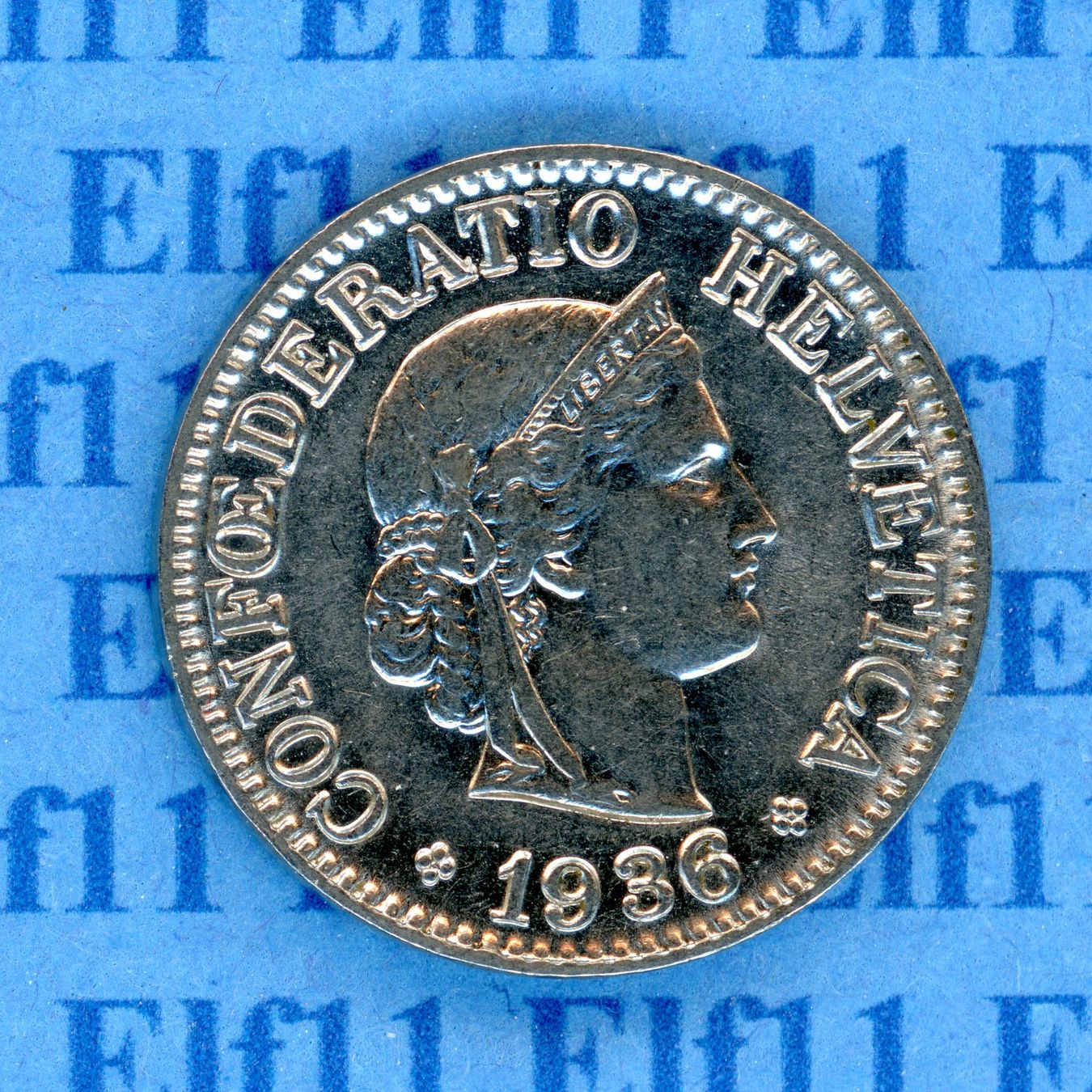 Tutti le monete: CHF___0.10 1936 -unz 10 Rappen – Usato da Widnau venduto da Elf11