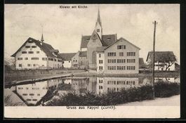 AK Kappel /ZH, Kloster mit Kirche, 1912