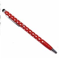 NEUER Kugelschreiber rot-weiss Polka dot Touch Pen - 81219
