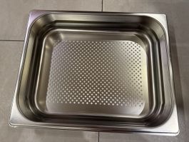 Edelstahl Gastronorm Behälter GN 1/1 gelocht, neuwertig! (58