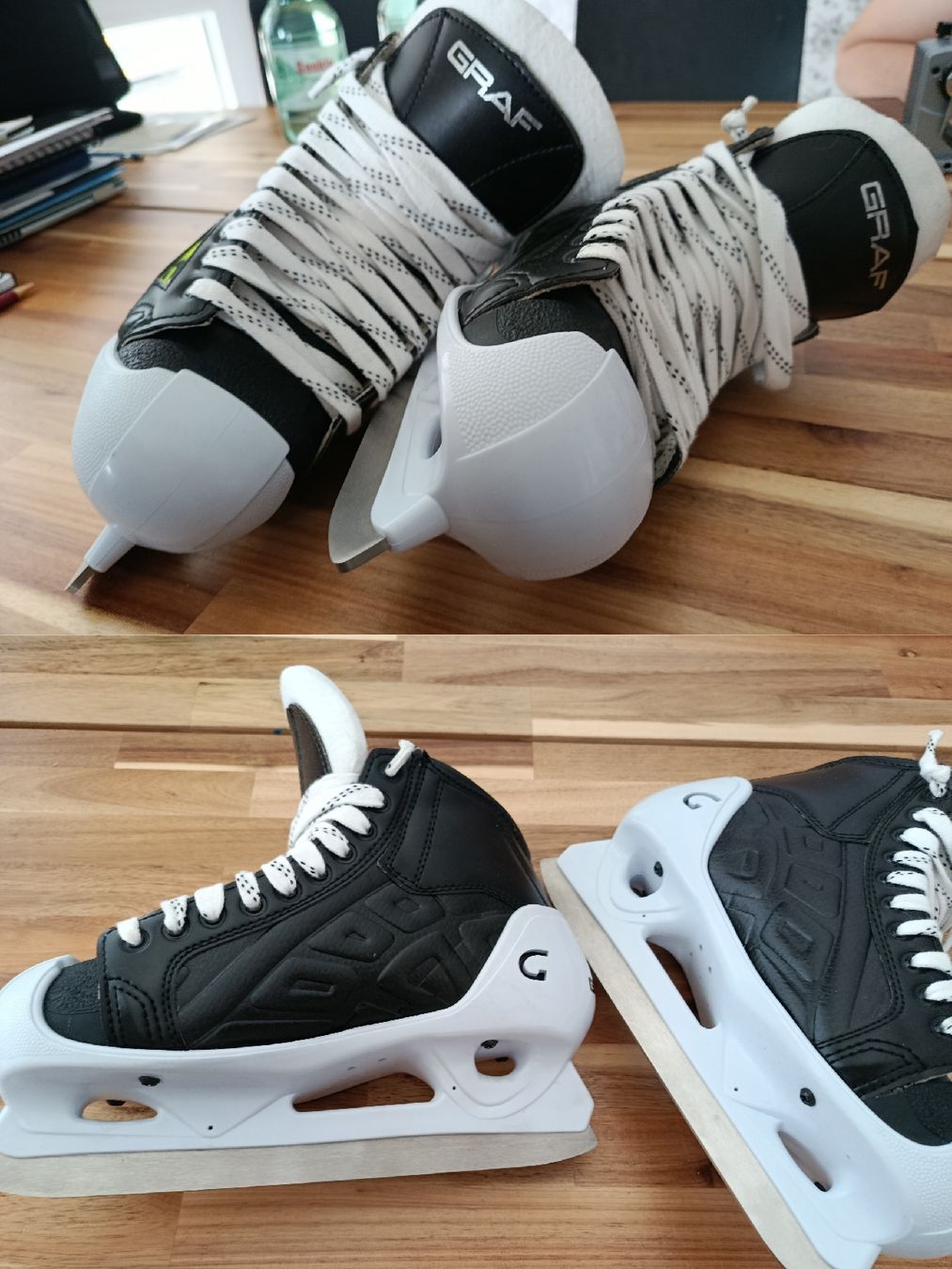 Graf Pattini da ghiaccio: Graf Goalieschlittschuhe Neu – Nuovo (secondo la descrizione) da Jona venduto da gilmoregirl_1983 1