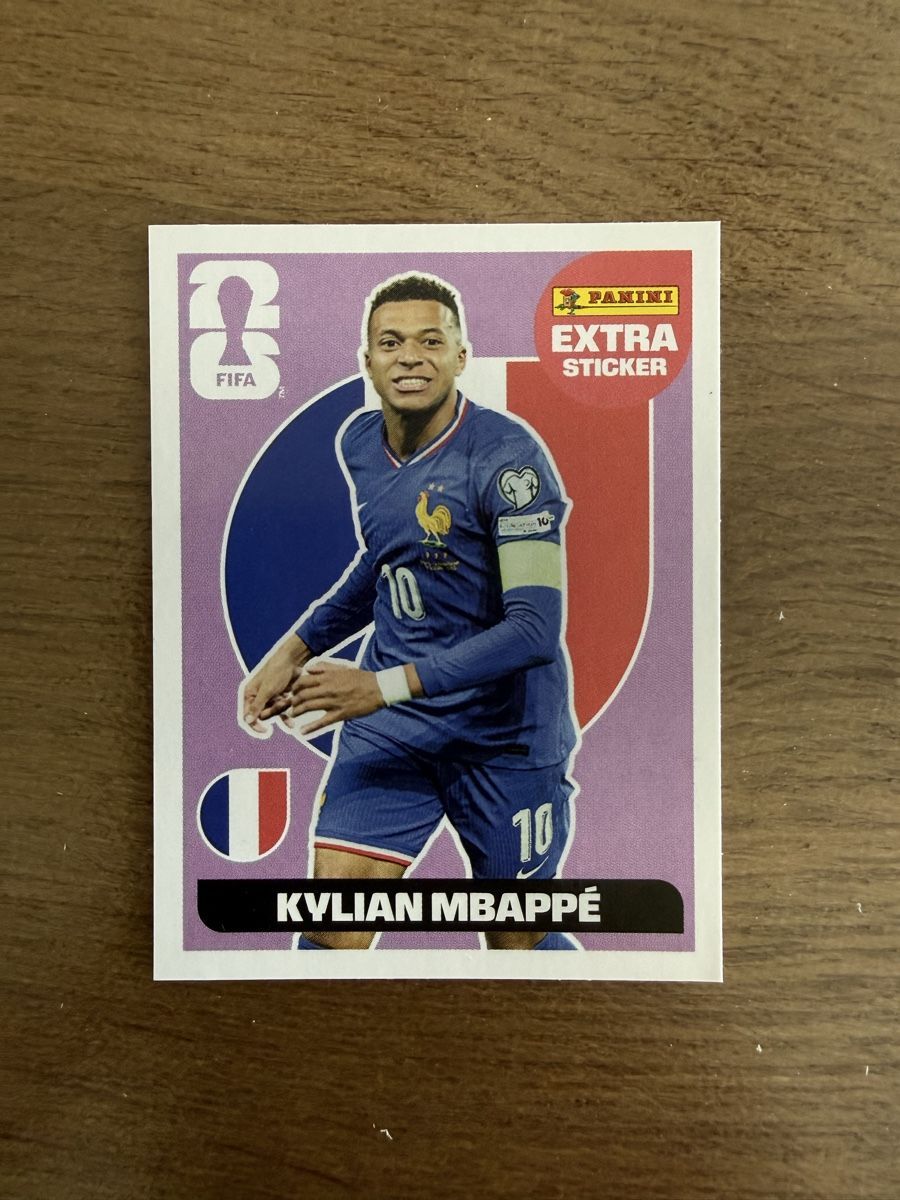 Panini Carte collezionabili: Panini WM 2026 Extra Sticker KYLIAN MBAPPÉ Regular – Nuovo (secondo la descrizione) da Ersigen venduto da Vaninho09
