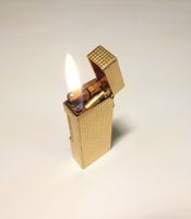 Rar Goldenes Dunhill Feuerzeug, Swiss Made 1972er