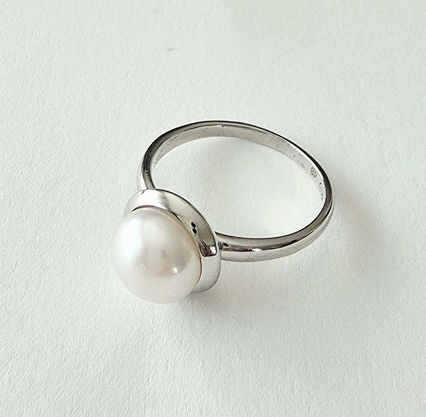 Ringe: Moderner Silber (925) Perlenring - Neu – Neu und originalverpackt aus Uetikon am See von Coralreef 3