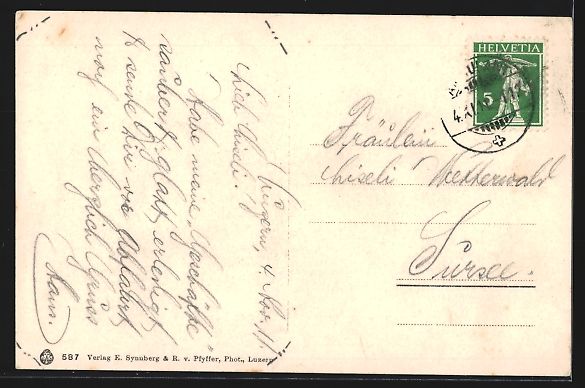 Cartoline postali: AK Luzern, Dampfschifflände mit Pilatus – Usato da Berlin venduto da bartko-reher 1