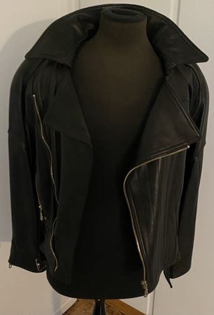 Leonardo Lederjacke, Schwarz, Top Zustand!