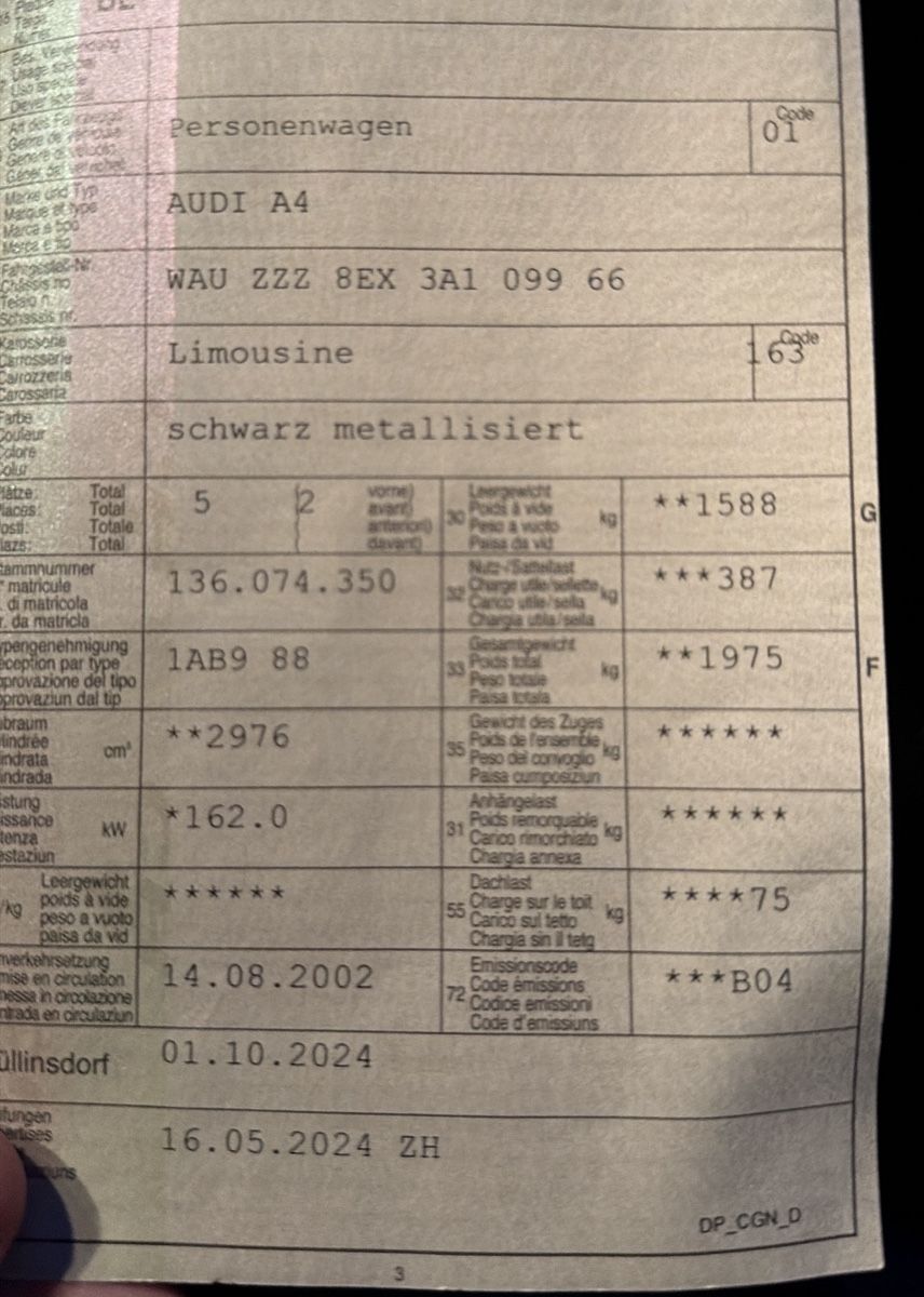Audi Autos: Audi A4 Limousine, Top Zustand – Gebraucht aus Oberdorf BL von avn_v7r5 4
