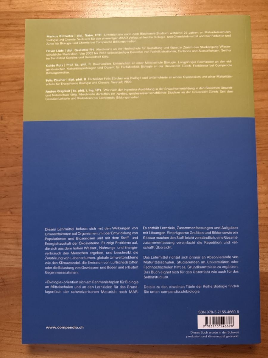 Libri: Ökologie Schulbuch – Nuovo (secondo la descrizione) da Meilen venduto da vil_j6bf 1
