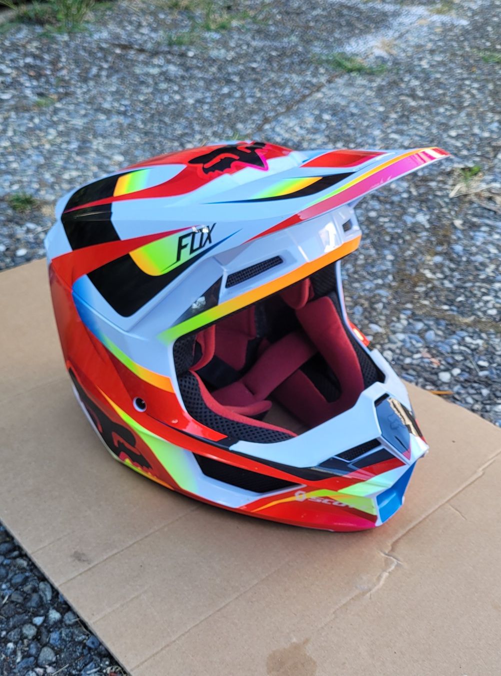Fox Caschi & visiere: Fox Cross MX Sumo Helm grösse S – Usato da Wangen b. Olten venduto da Bonsai76