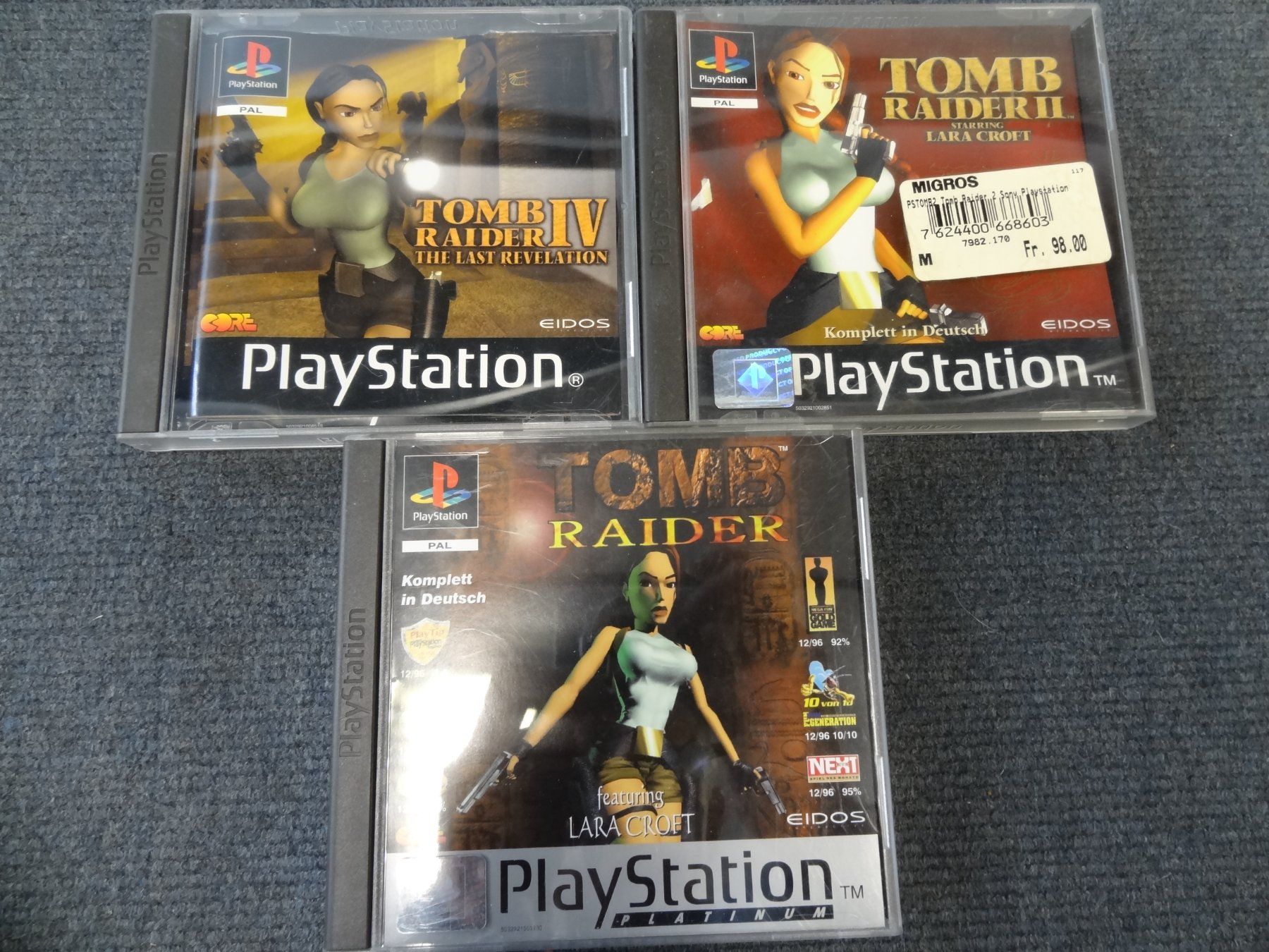 Spiele: Tom Raider 3Spiele - Ps1 – Gebraucht aus luzern von musicandart
