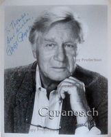 George Gaynes (1917-2016) Schauspieler - Autogramm