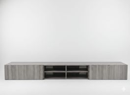 Mobile TV / HiFi moderno grigio, design scandinavo