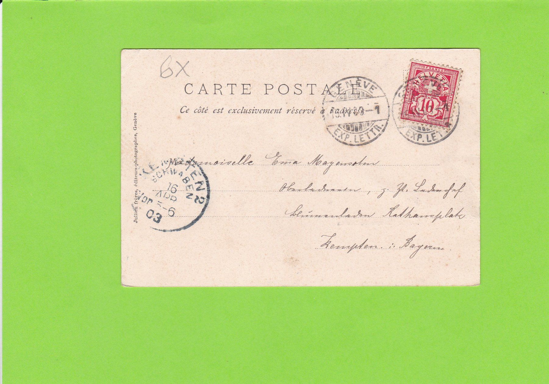 Cartoline postali: Barque du Léman – Usato da St. Peterzell venduto da neckertal 1