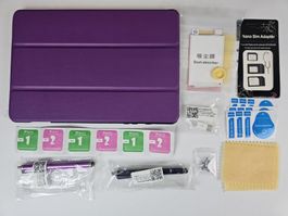 Tablet - Hülle / Etui / Case - Lila 11 Zoll + Zubehör *NEU*
