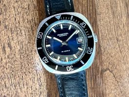 Vintage blue dial patina jumbo watch