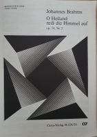Johannes Brahms: O Heiland, reiss die Himmel auf! Noten