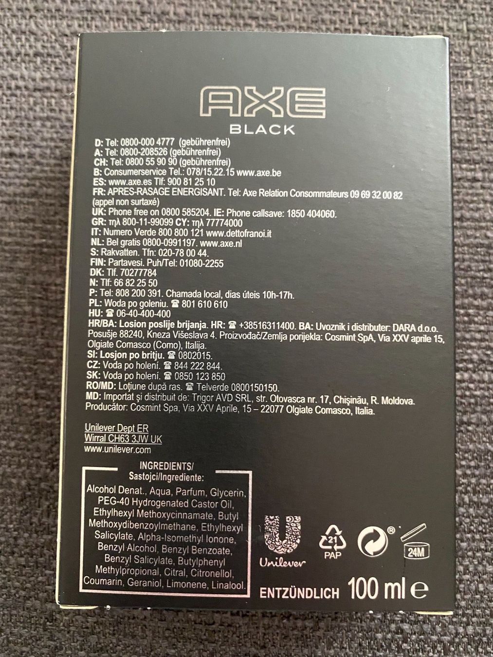Soins du visage: Axe Aftershave Black 100 ml – D'occasion à Abtwil SG par ale2002 2