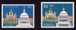 %AKTION%1991_811+USA_Gemeinschaftsausgabe_Bundeshaus+Kapitol