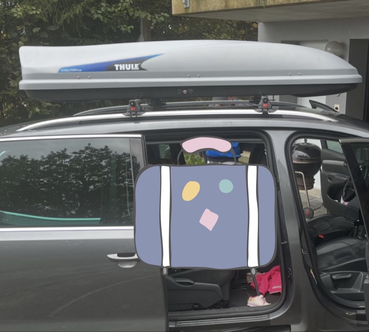 Thule Box da tetto: Dachbox Thule Evolution 700 – Usato da Wolfhalden venduto da julia_lena29 1