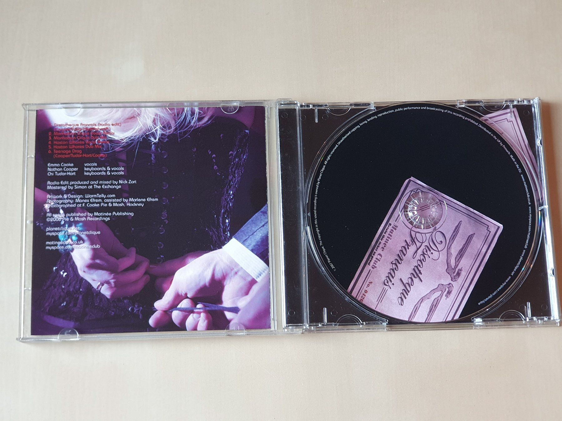 CD: Matinee Club Discotheque Francais – Usato da Stansstad venduto da collectorsshop 2