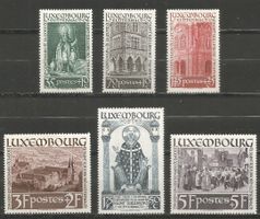 6 Timbres de 1938 ( Luxembourg )