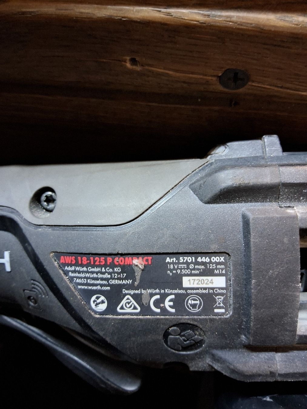 Tutte le macchine: WÜRTH AWS 18-125 P COMPACT + ALG 18/4 BASIC (DR) – Usato da Rorschach venduto da TimelessTrading 1