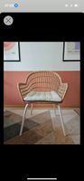 Stylish Rattan Chair with Cushion - Like New!