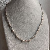 Elegante Silberkette 925 mit 8 Zirkonia - CLASSICO (44cm)