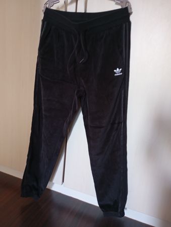 Adidas Originals Trainerhose aus Samt schwarz