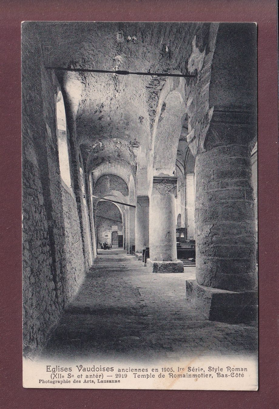 Cartoline postali: Temple de ROMAINMOTIER – Usato da Pully venduto da nicecards
