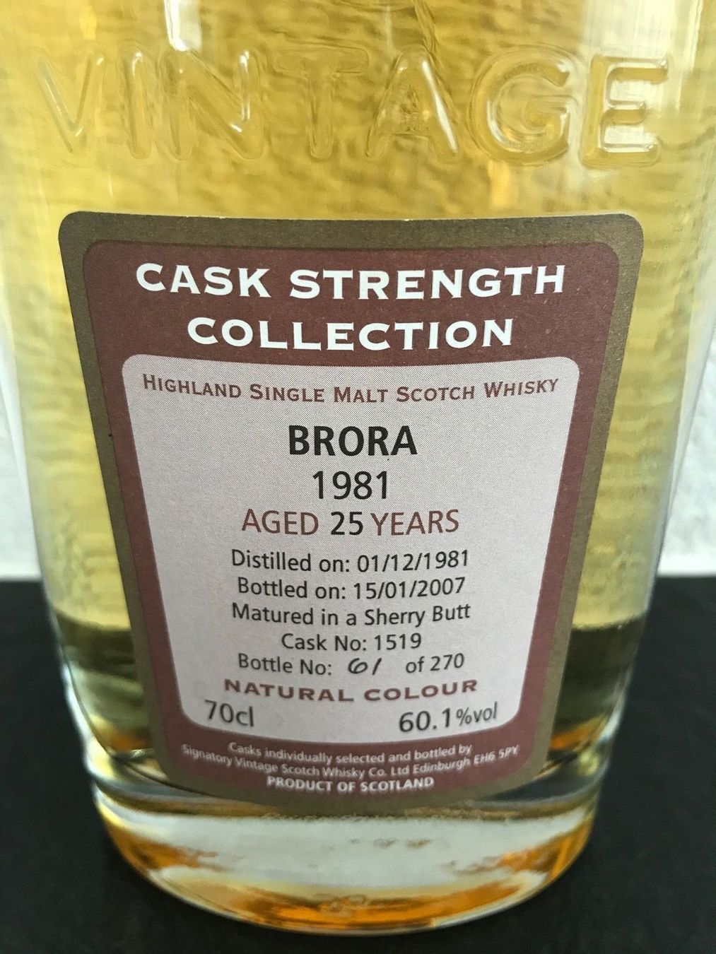 Brora Spirituosen: Brora 1981 / 25 Years 60.1% vol. – Neu und originalverpackt aus Utzigen von Lavendel1975 1