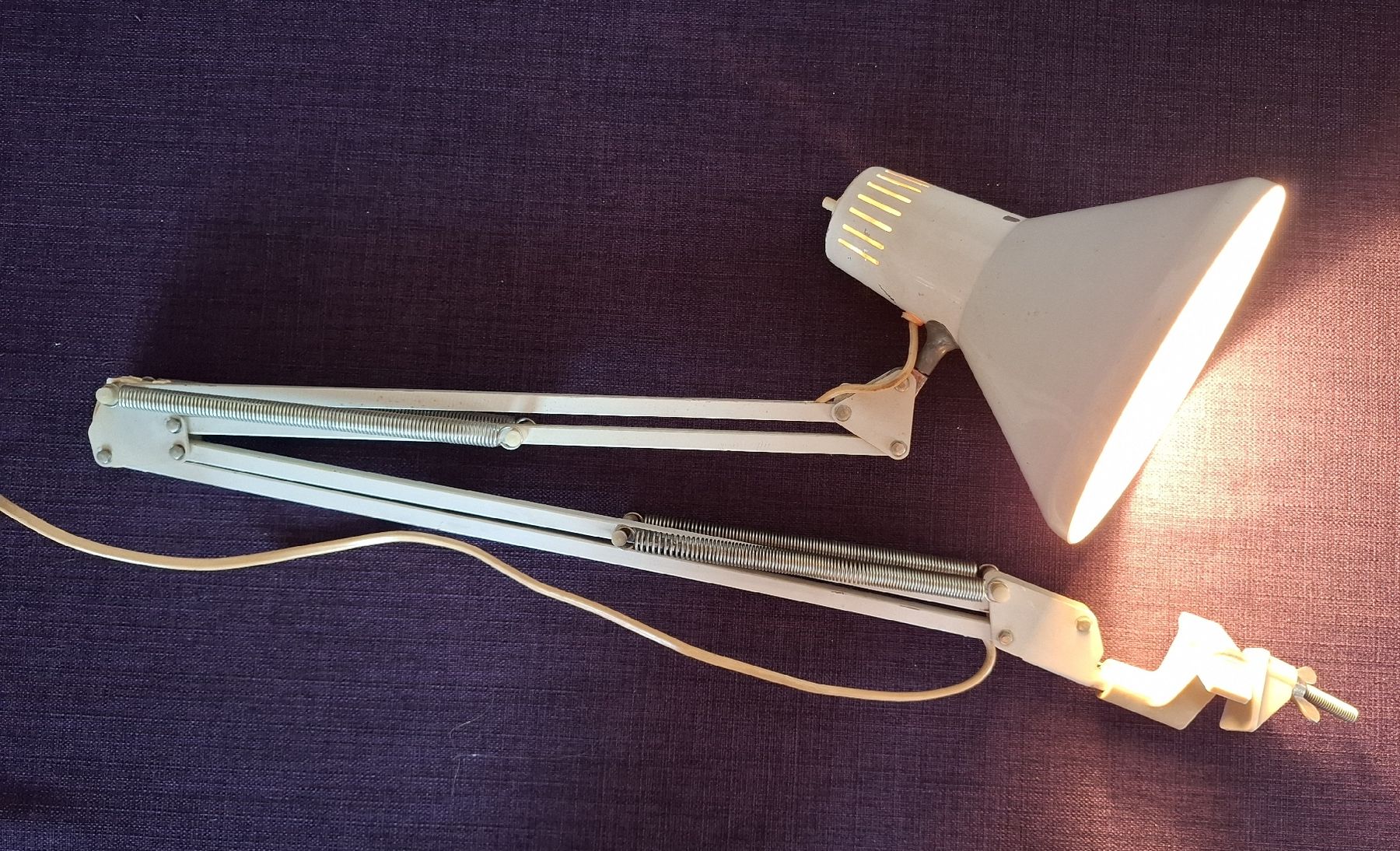 Lampade: Architektenlampe vintage weiss – Usato da Winterthur venduto da DanielaB07 1