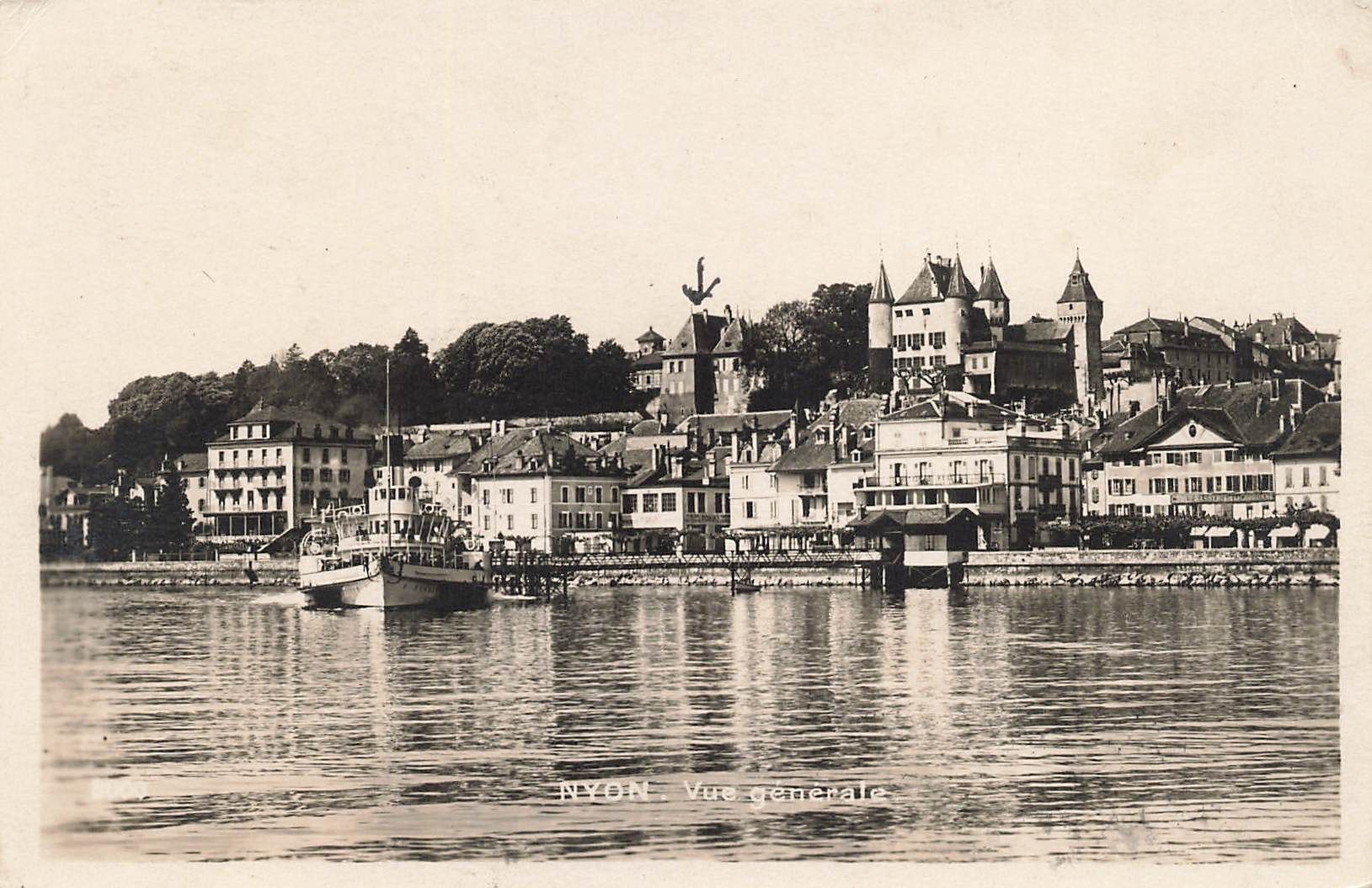 Cartoline postali: Nyon schiff boot battello – Usato da Biasca venduto da Blenio71